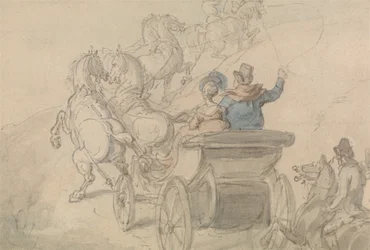 Un phaéton et six chevaux